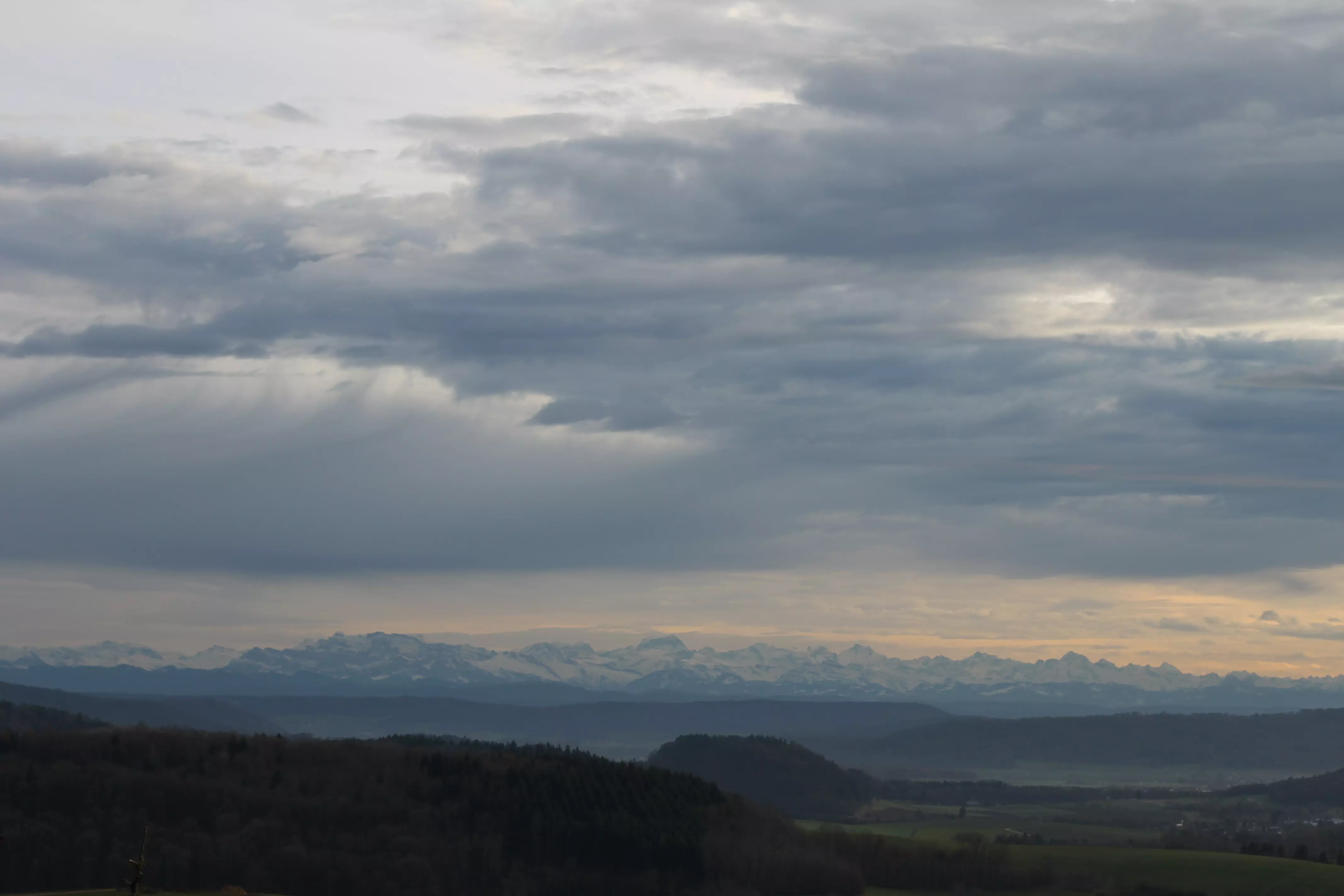 Umgebung: Alpen im Winter